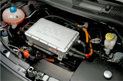 Η μονάδα διαχείρισης ενέργειας του Fiat 500e.