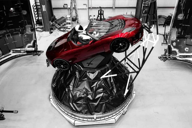 H Tesla στο διάστημα