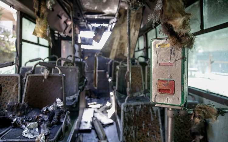 Άλλο ένα λεωφορείο καίγεται στην Αθήνα