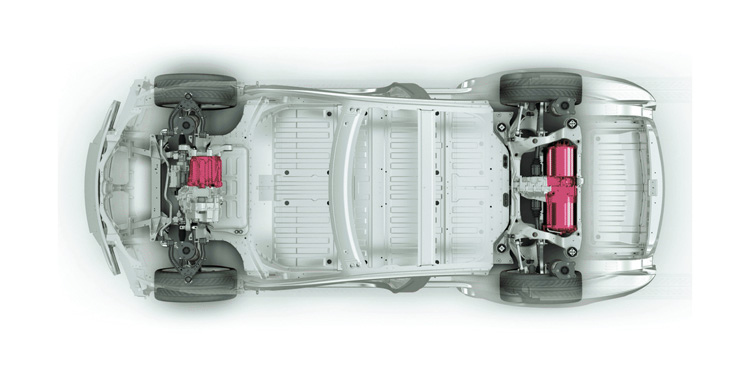 Tesla Model S P90D Σασί και μοτέρ